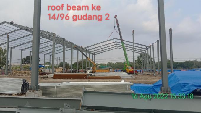 Peso leggero modulare Metal Building Portal Frame Prefabbricato Facile da assemblare 15