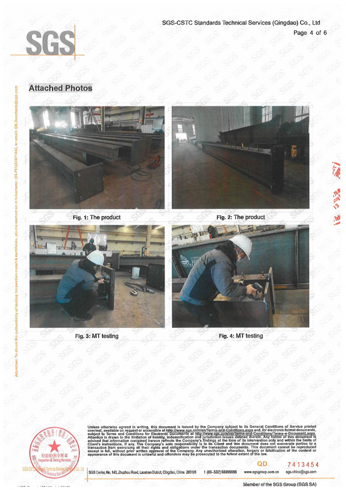 Prefabbricazione di strutture in acciaio Fabbricazione a grande scala con assemblaggio rapido 6