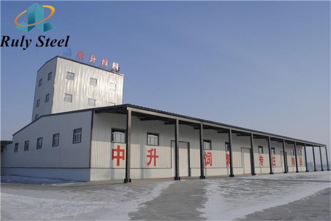 H-Section Steel Poultry House Prefabbricato Struttura in acciaio metallo CE 0