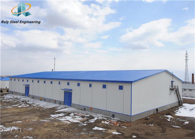 Vendita a caldo Struttura in acciaio prefabbricata grande spessore magazzino laboratorio fabbrica costruzione di cemento con tubatura 1