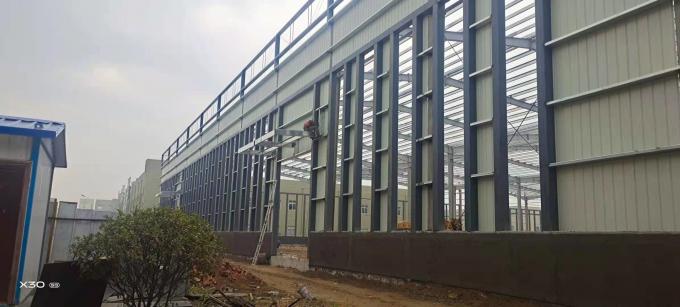 Vendita a caldo Struttura in acciaio prefabbricata grande spessore magazzino laboratorio fabbrica costruzione di cemento con tubatura 2